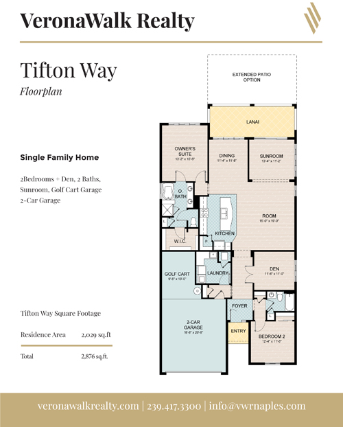 Tifton Way single family home floorplan